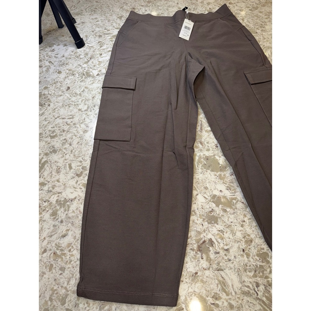 Eileen Fisher Womens Mushroom Brown Cargo Straight Leg Pants New Tag Size M